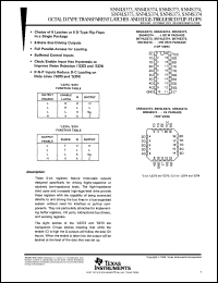 datasheet for SN54LS374J by Texas Instruments