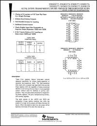 datasheet for SN74S373DW by Texas Instruments