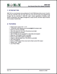 datasheet for SNC102 by 