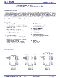 datasheet for SN8P0112S by 