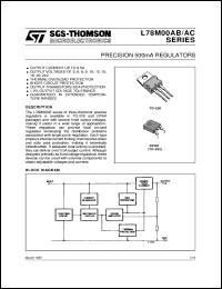 datasheet for L78M05ABDT by SGS-Thomson Microelectronics