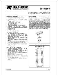 datasheet for EF6805U3 by SGS-Thomson Microelectronics
