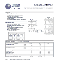 datasheet for BC858C by 