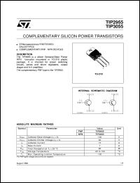 datasheet for TIP2955 by SGS-Thomson Microelectronics