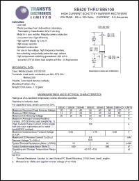 datasheet for SB580 by 