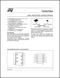 datasheet for 74VHCT05A by SGS-Thomson Microelectronics