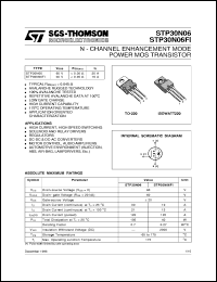 datasheet for STP30N06 by SGS-Thomson Microelectronics