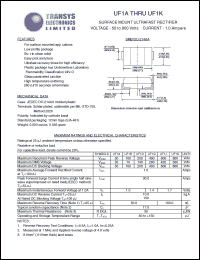 datasheet for UF1K by 