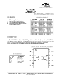 datasheet for AZ10EL07TR1 by 