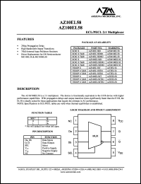 datasheet for AZ100EL58TR2 by 