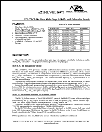 datasheet for AZ100LVEL16VTMB by 