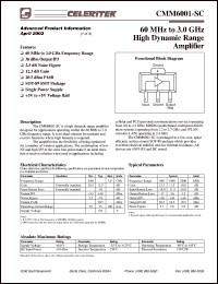 datasheet for PB-CMM6001-SC by 