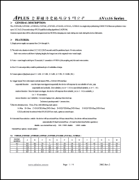 datasheet for AV2816A by 