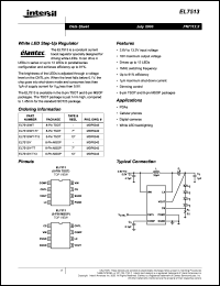 datasheet for EL7513IWT by Intersil Corporation
