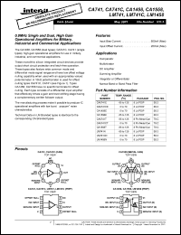 datasheet for CA1558E by Intersil Corporation