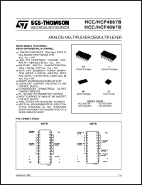 datasheet for HCF4067B by SGS-Thomson Microelectronics