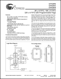 datasheet for CY7C47425JI by Cypress Semiconductor