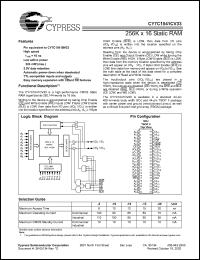 datasheet for CY7C1041CV33-10BAI by Cypress Semiconductor