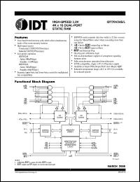 datasheet for IDT70V24L20G by Integrated Device Technology, Inc.