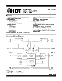 datasheet for IDT7007S15J by Integrated Device Technology, Inc.