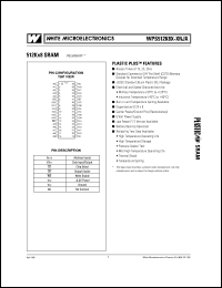 datasheet for WPS512K8LB-25RJI by 