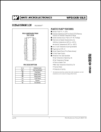 datasheet for WPS512K8VC-20RJM by 