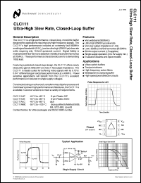 datasheet for CLC111AJE by 