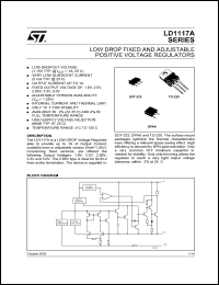 datasheet for LD1117AV50 by SGS-Thomson Microelectronics