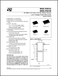 datasheet for M58LW064A by SGS-Thomson Microelectronics