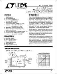 datasheet for LTC1598CG by Linear Technology