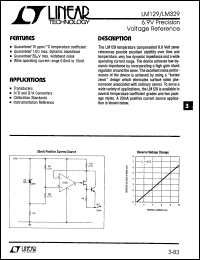datasheet for LM329DH by Linear Technology