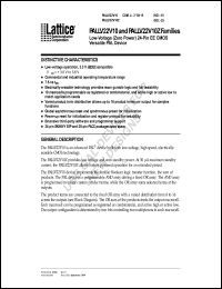 datasheet for PALLV22V10-15JC by Lattice Semiconductor Corporation