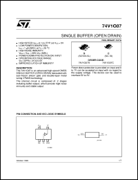 datasheet for 74V1G07 by SGS-Thomson Microelectronics