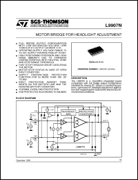datasheet for L9907ND by SGS-Thomson Microelectronics