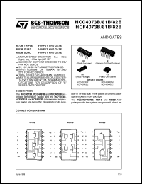 datasheet for HCF4073B by SGS-Thomson Microelectronics