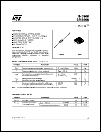 datasheet for 1N5908 by SGS-Thomson Microelectronics