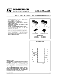 datasheet for HCF4085B by SGS-Thomson Microelectronics