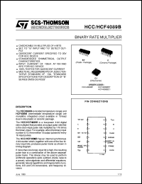 datasheet for HCF4089B by SGS-Thomson Microelectronics