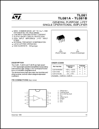 datasheet for TL081M by SGS-Thomson Microelectronics