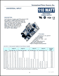 datasheet for PU110-10A by 