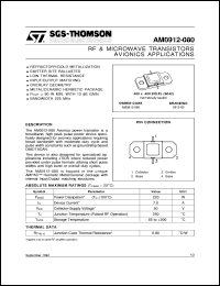datasheet for AM0912-080 by SGS-Thomson Microelectronics