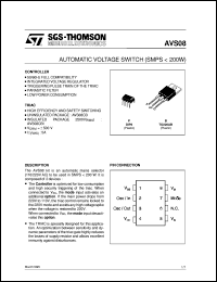datasheet for AVS08-CB1 by SGS-Thomson Microelectronics