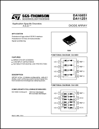 datasheet for DA108S1 by SGS-Thomson Microelectronics
