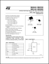 datasheet for M95320 by SGS-Thomson Microelectronics