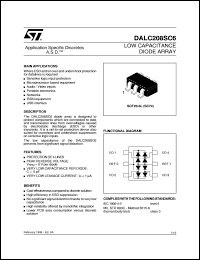 datasheet for DALC208SC6 by SGS-Thomson Microelectronics