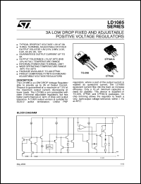 datasheet for LD1085D2M by SGS-Thomson Microelectronics