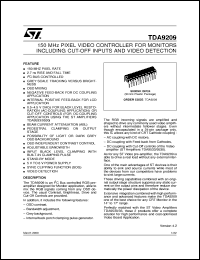 datasheet for TDA9209 by SGS-Thomson Microelectronics