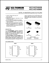 datasheet for HCF4095B by SGS-Thomson Microelectronics