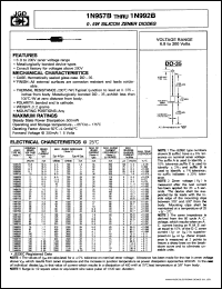 datasheet for 1N973C by 