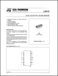 datasheet for L6210 by SGS-Thomson Microelectronics